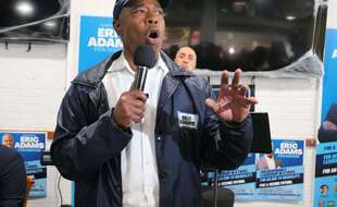 Eric Adams, candidat favori à la mairie de New York, aux Etats-Unis