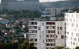 La cité de la savine située dans le 15è arrondissement de Marseille.