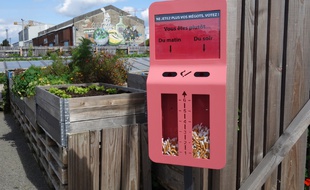 Illustration d'un cendrier sondage (installé pour la photo)