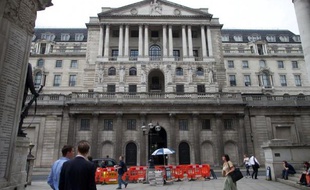Les abords de la Banque d'Angleterre, le 7 août 2013 à Londres