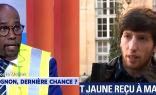 Les « gilets jaunes » Clément Jomie et Jason Herbert.