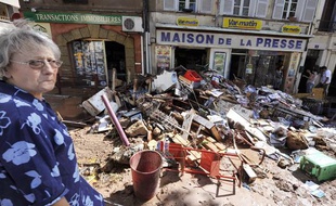 L'heure est au constat des dégâts aux Arcs-sur-Argens, après les inondations qui ont touché le Var, mardi 15 juin 2010.