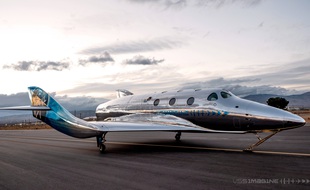 Le vaisseau VSS de Virgin Galactic.