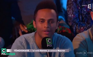Pierre Bussière, étudiant de Clermont-Ferrand, a fait face à Florian Philippot sur le plateau de France 5