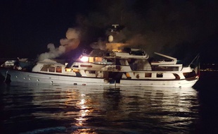 Le yacht «If Only» peu avant de couler.
