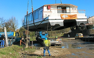 La mise à l'eau a eu lieu mardi.