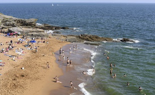 Une plage à Pornic