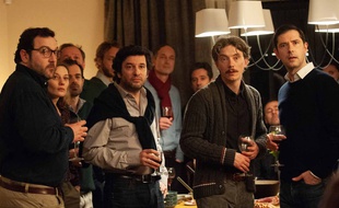 Denis Ménochet, Eric Caravaca, Swann Arlaud et Melvil Poupaud dans Grâce à Dieu de François Ozon