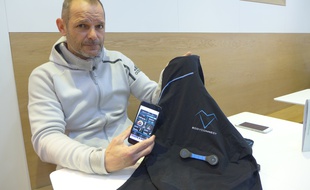 Le Mentonnais Laurent Fort a déposé un brevet
pour son tee-shirt bourré d’électrodes, Body Connect.
