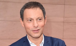 Marc-Olivier Fogiel a la conférence de rentrée de RTL, le 13 septembre 2017.