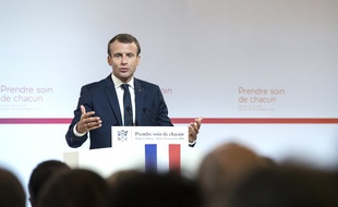 Emmanuel Macron le 18 septembre 2018 à l'Elysée.