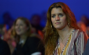 Marlène Schiappa lors d'un meeting à Aubervilliers, le 31 mars 2019.