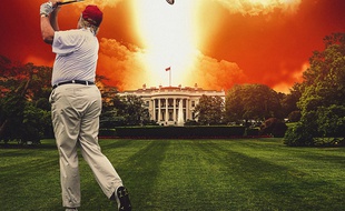 L'affiche du film Fahrenheit 9/11 de Michael Moore