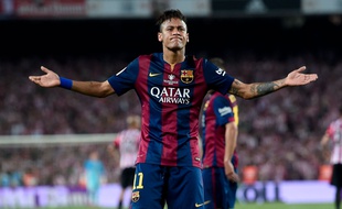 Neymar lors de Barça-Athletic Bilbao le 30 mai 2015.