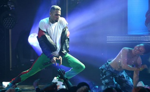 Le chanteur Chris Brown aux BET Awards 2017