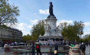 La place de la République le 2 mai 2016.
