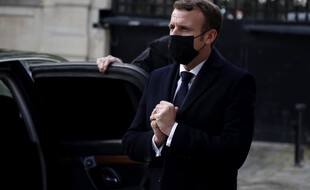 Emmanuel Macron à l'ambassade d'Autriche à Paris, le 3 novembre 2020.