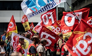Une manifestation de cheminots à Lyon, le 12 juin 2018.