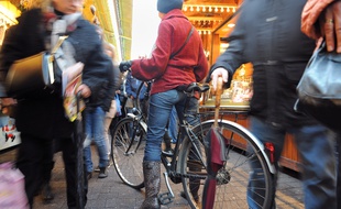 Strasbourg: Vélos dans le marché de Noël. (Archives)