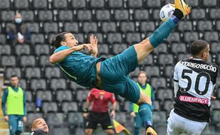 Ibrahimovic a inscrit un but splendide dimanche sur la pelouse de l'Udinese