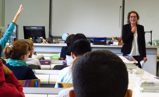 Maître Parmentier à la journée du droit au collège, le 4/10/19 à Paris.