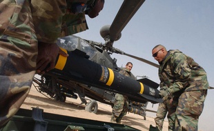 Un missile Hellfire américain.