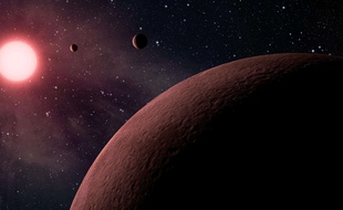 Vue d'artiste des terres possiblement habitables repérées par le télescope Kepler.
