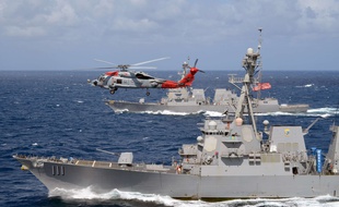 Le destroyer USS Spruance (illustration).