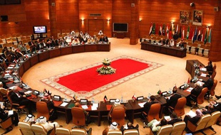 Réunion des ministres des Affaires étrangères de la Ligue arabe à Rabat, au Maroc, le 16 novembre 2011.
