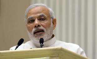 Le Premier ministre indien Narendra Modi à New Delhi le 6 avril 2015