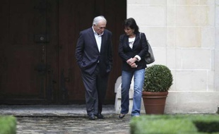 Dominique Strauss-Kahn et Anne Sinclair à leur arrivée à leur domicile parisien, le 4 septembre 2011.