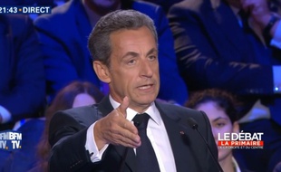 Nicolas Sarkozy, lors du 2e débat de la primaire à droite.