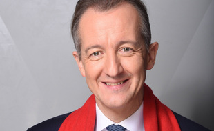 Christophe Barbier à l'enregistrement des Grands du Rire en 2018