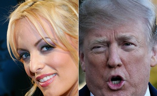 Story Daniels et Donald Trump, au cœur d'un feuilleton judiciaire depuis leur supposée relation sexuelle en 2006.