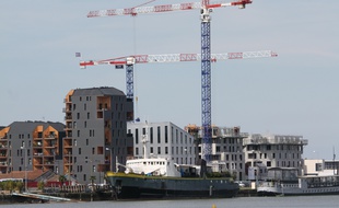 Le 1er mai 2016, illustration de travaux dans le quartier des Bassins à flot