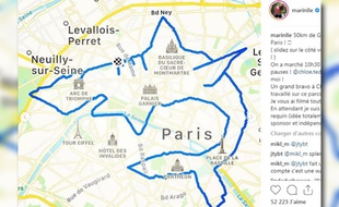 La triathlète a parcouru 50 km pour réaliser son exploit.