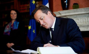 Le Premier ministre britannique David Cameron le 17 novembre 2015 à Londres
