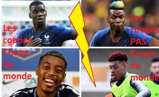 Paul Pogba et Presnel Kimpembe font dans la sobriété capillaire pendant cette Coupe du monde.