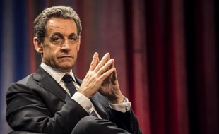 Nicolas Sarkozy lors d'une réunion le 19 février 2015 à Chalon-sur-Saône
