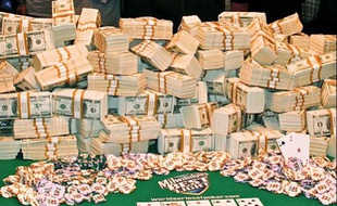 Le dernier vainqueur des World Series of Poker (WSOP), à Las Vegas, a remporté la jolie somme de 8,7 millions de dollars (6,5 millions d'euros)