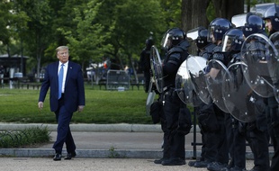 Donald Trump a demandé à la garde nationale de se retirer des rues de Washington dimanche 7 juin 2020.