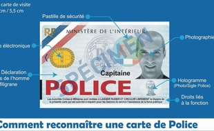 Comment reconnaître une carte de police?