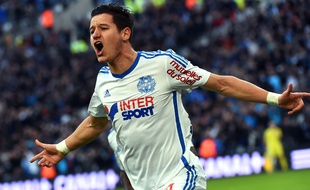 Florian Thauvin durant le match OM-Evian, le 31 janvier 2015.