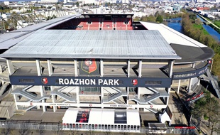 Le stade Roazhon Park vu du ciel.