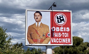 Le panneau publicitaire de Michel-Ange Flori.