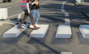 Un passage piéton en 3D à Rezé