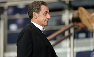 Nicolas Sarkozy au Parc des princes le 30 septembre.