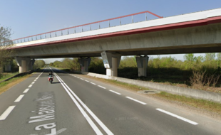 Pont sur la RD 2089 en Gironde