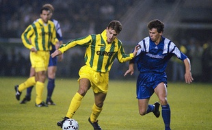 L'attaquant Nicolas Ouédec en octobre 1994.