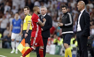 Carlo Ancelotti lors de Real-Bayern